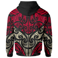 Maori ll Over Hoodie Polynesian Patterns Style Hoodie - Polynesian Pride