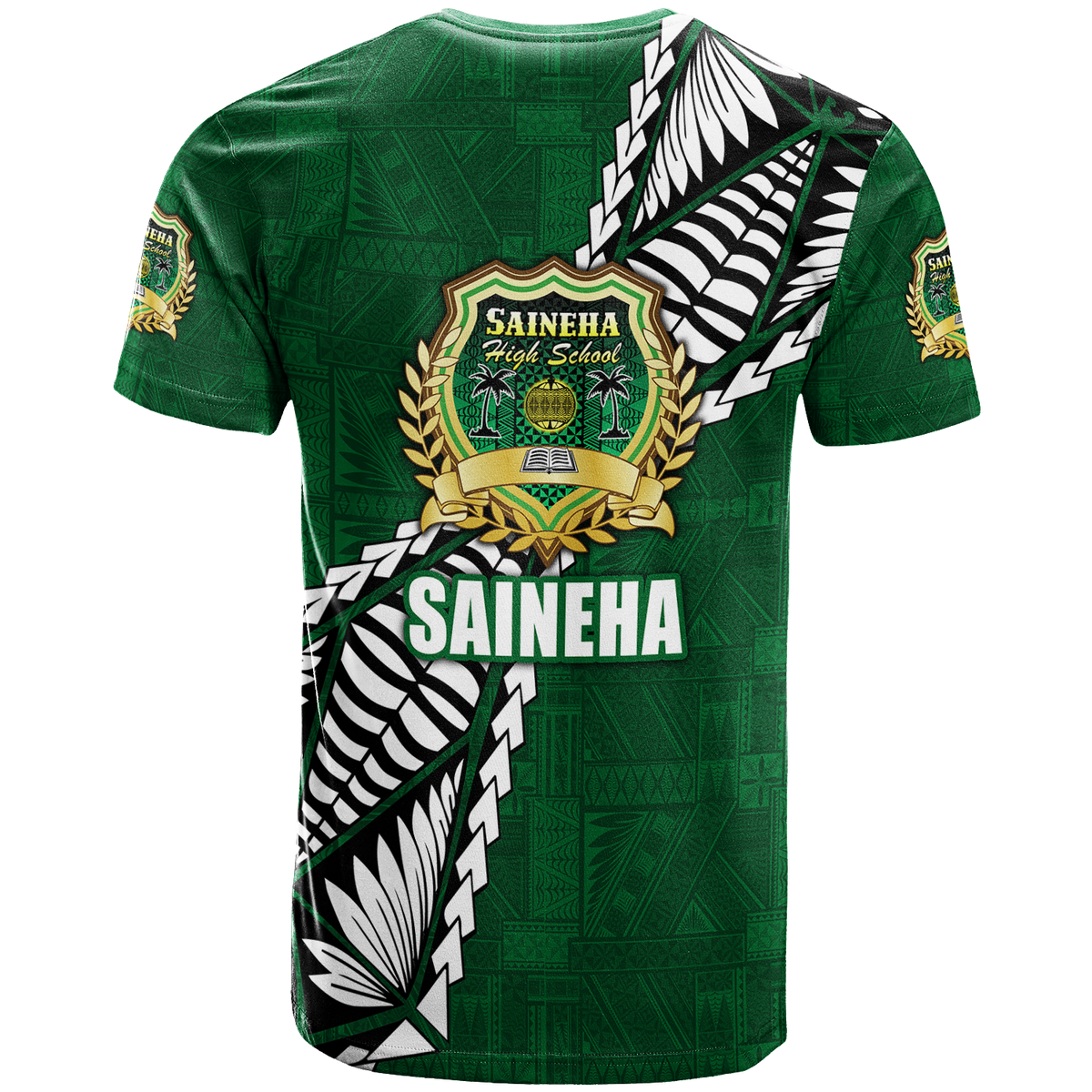 Tonga Saineha High School Tongan Patterns T Shirt LT12 - Polynesian Pride