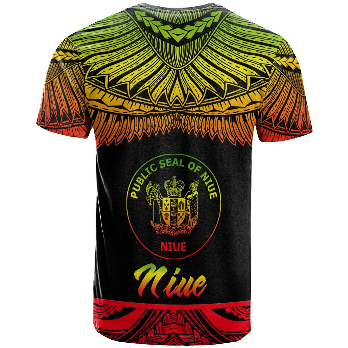 Niue Polynesian T Shirt Niue Pride Reggae Version - Polynesian Pride
