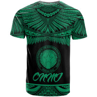 Northern Mariana Islands Polynesian T Shirt Northern Mariana Islands Pride Green Version - Polynesian Pride