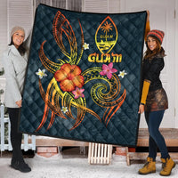 Guam Polynesian Premium Quilt - Legend of Guam (Blue) - Polynesian Pride