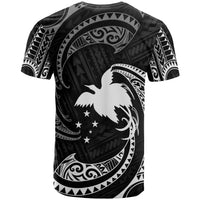 Papua New Guinea Polynesian All Over T Shirt White Tribal Wave - Polynesian Pride