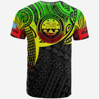 Federated States of Micronesia T Shirt Reggae Tattoo Pattern - Polynesian Pride