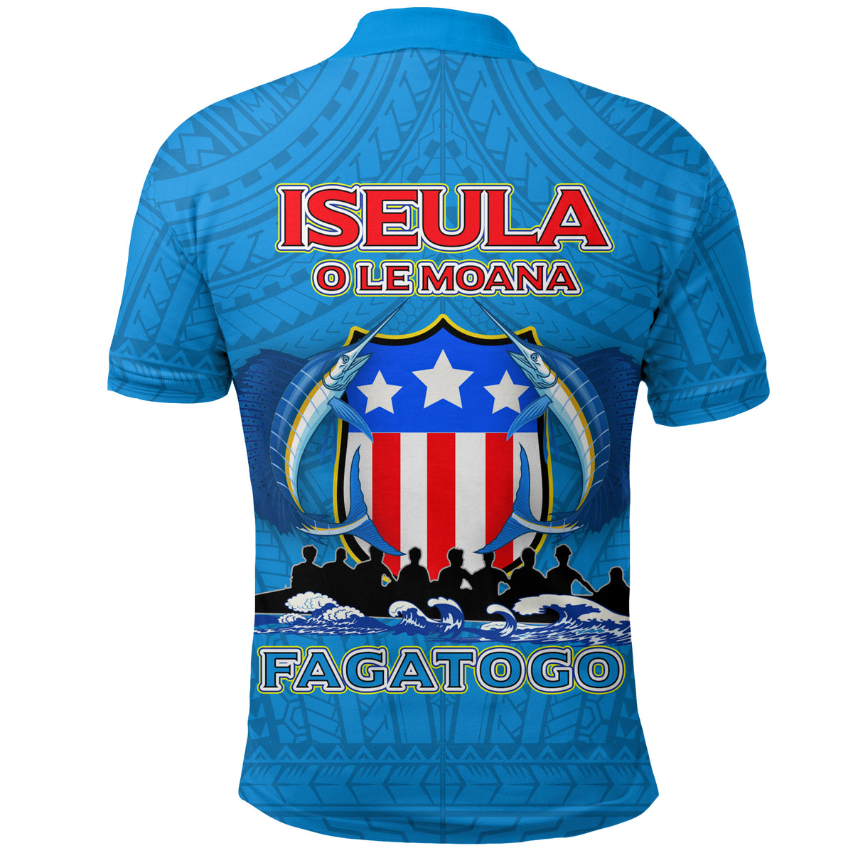 American Samoa Polo Shirt Iseula o le Moana of Fagatogo Pride LT12 - Polynesian Pride