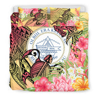 Palau Bedding Set - Flowers Tropical With Sea Animals - Polynesian Pride