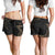 Kosrae Polynesian Women's Shorts - Gold Tribal Wave Women Red - Polynesian Pride