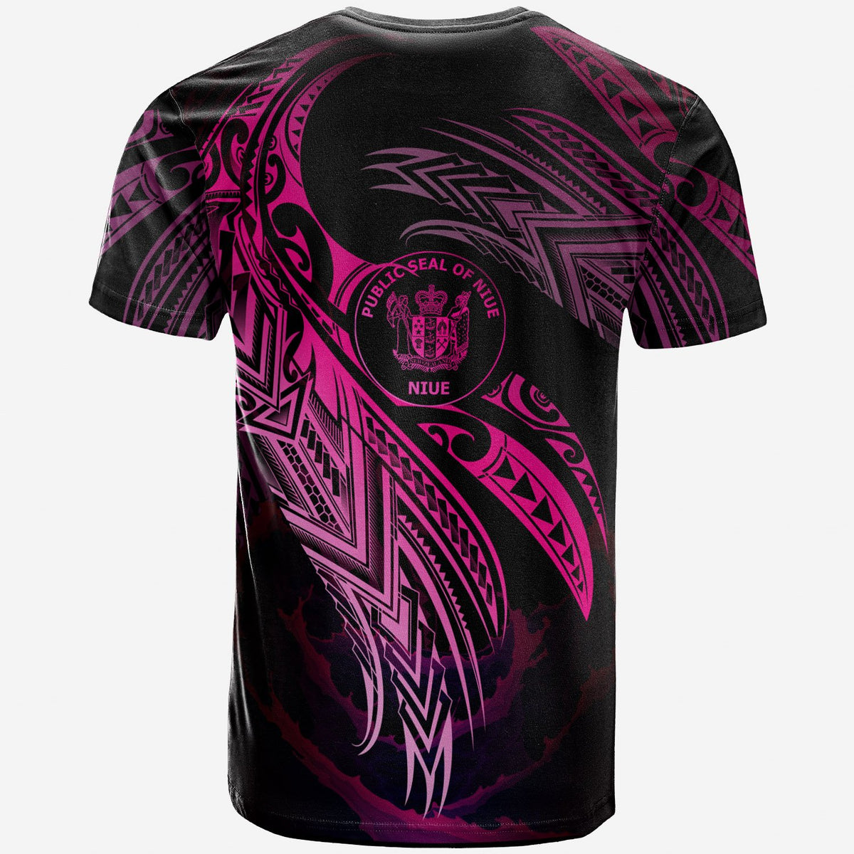 Niue Polynesian T Shirt Niue Legend Pink Version - Polynesian Pride