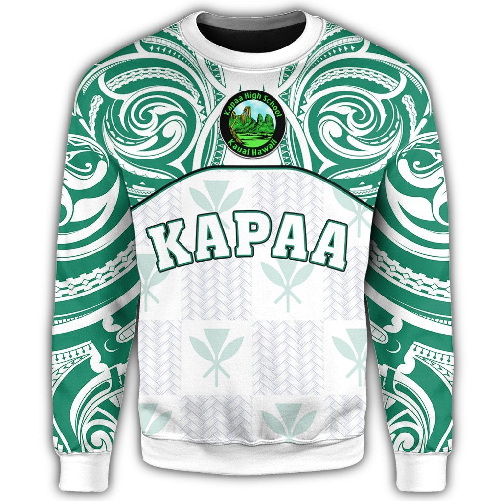 hawaiiSweat Shirt - Kanaka Kapaa High School Sweat Shirt Demodern Style AH - Polynesian Pride