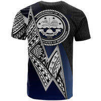 Federated States of Micronesia Custom T Shirt Blue Lighting Piece - Polynesian Pride