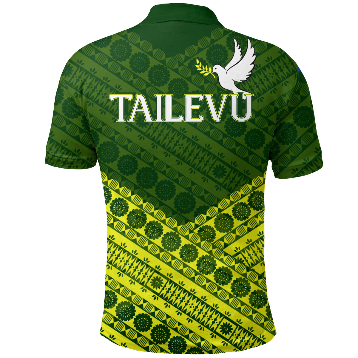 Tailevu Rugby Union Fiji Polo Shirt Tapa Pattern LT12 - Polynesian Pride