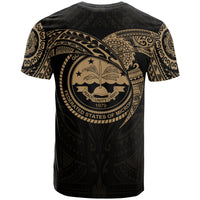 Federated States of Micronesia T Shirt Full Color Heart Shield - Polynesian Pride