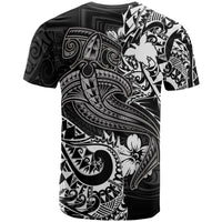 Papua New Guinea T Shirt White Shark Polynesian Tattoo - Polynesian Pride