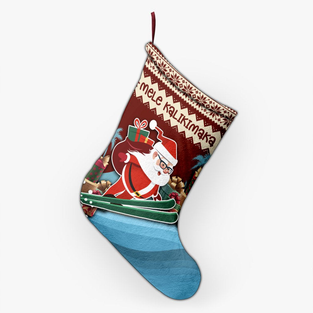 Hawaii Christmas Mele Kalikimaka Stocking - Vie Style - AH - Polynesian Pride