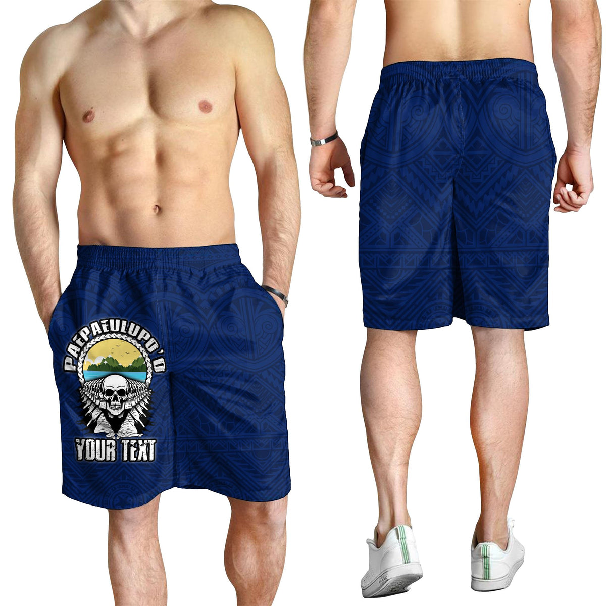 American Samoa Custom Personalised Men's Shorts - Paepaeulupo'o Aua (Ver 2) - Polynesian Pride