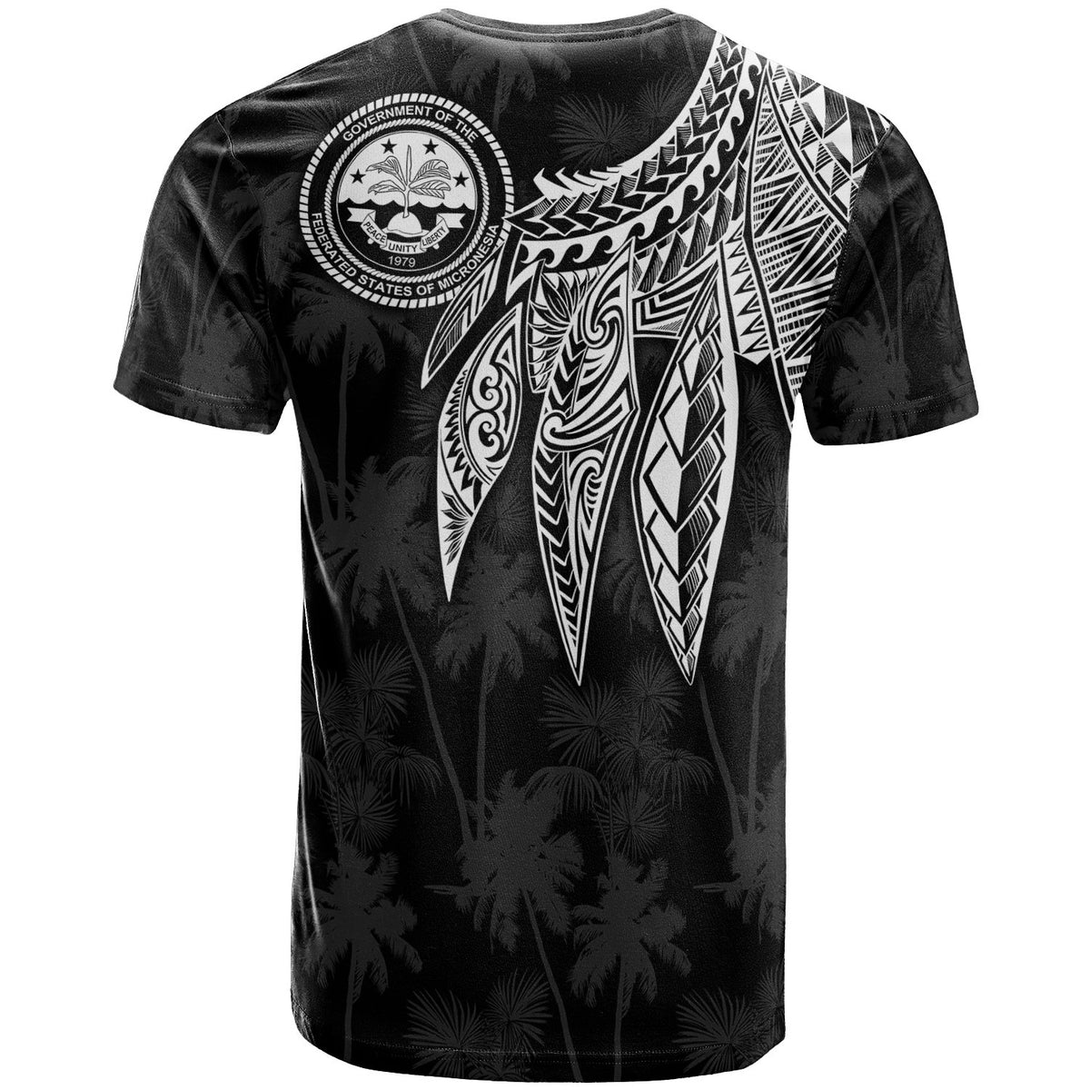 Federated States of Micronesia T Shirt Polynesian Wings (White) - Polynesian Pride