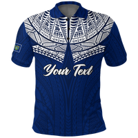 Custom Pitcairn Islands Pride Polo Shirt LT12 Unisex Blue - Polynesian Pride