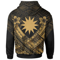 Nauru Polynesian Hoodie Nauru Gold Seal Camisole Hibiscus Style - Polynesian Pride
