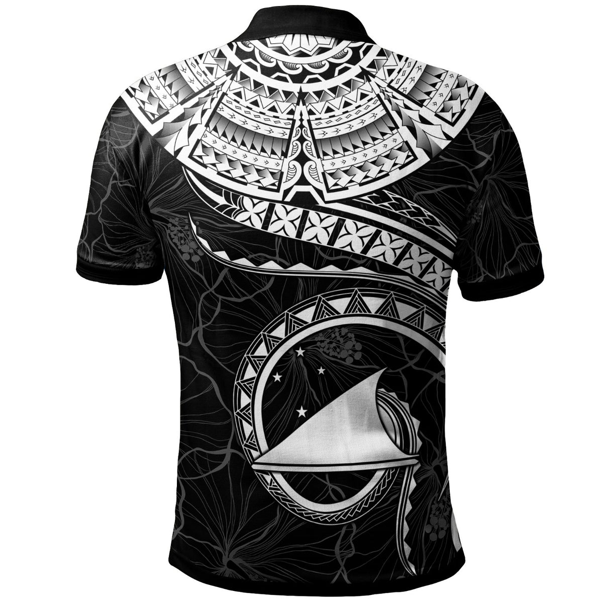 Tokelau Polynesian Custom Polo Shirt Tokelau Waves (White) - Polynesian Pride