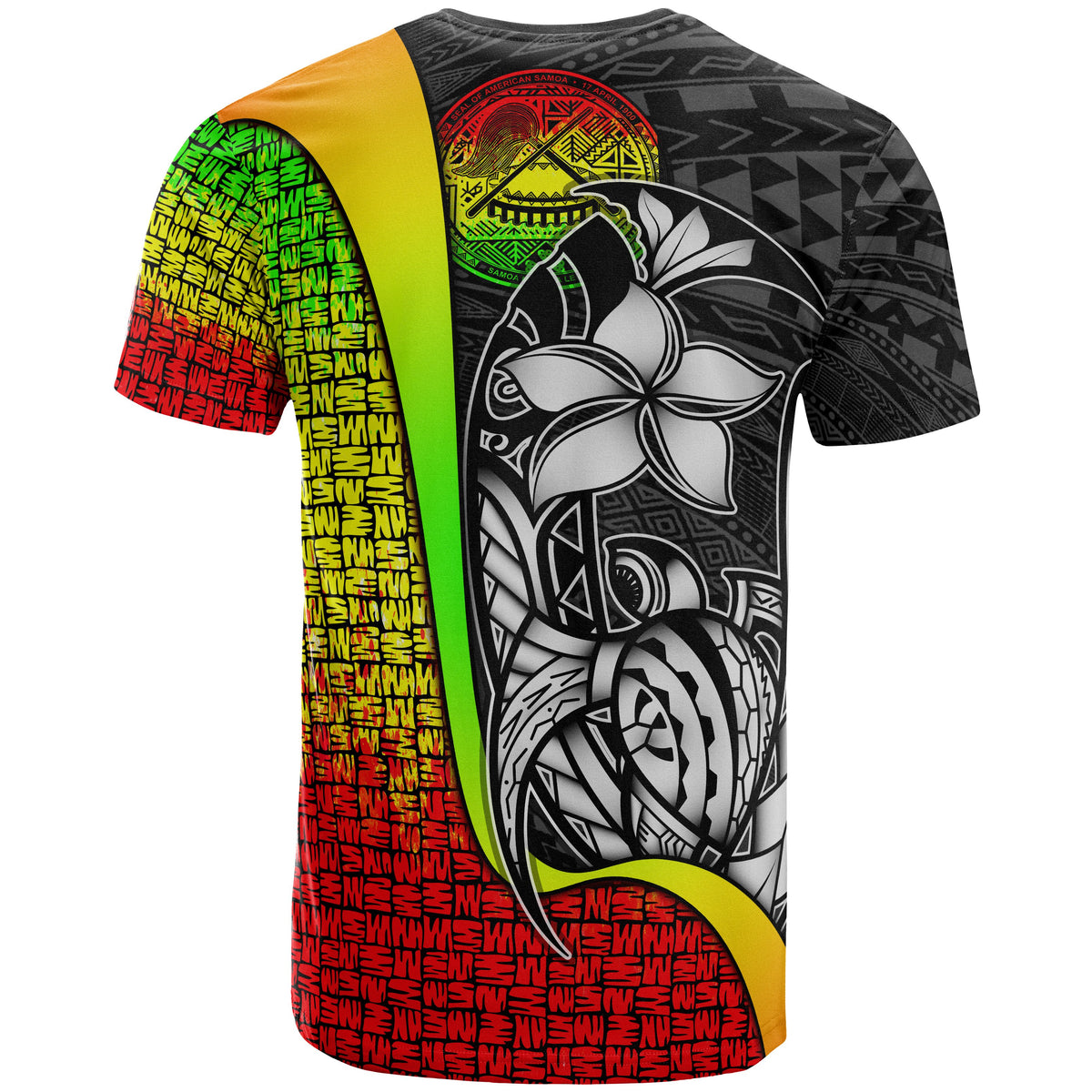 Federated States of Micronesia T Shirt Reggae Turtle with Hook - Polynesian Pride