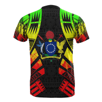 Cook Islands T Shirt Polynesian Tattoo Reggae Style - Polynesian Pride