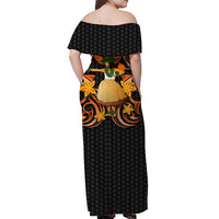 Hawaii Hula Girl Floral Off Shoulder Long Dress - LT12 - Polynesian Pride