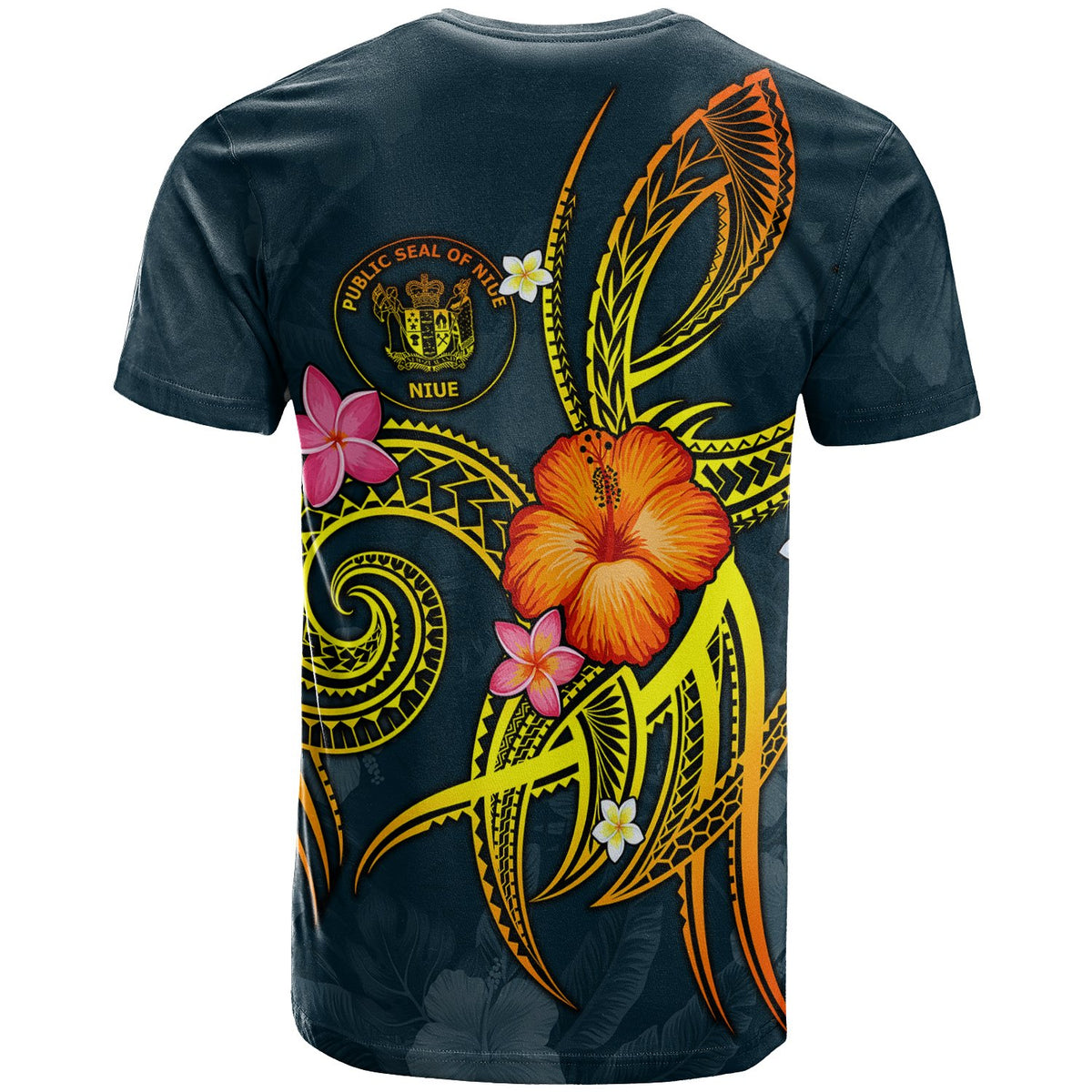 Niue Polynesian Custom T Shirt Legend of Niue (Blue) - Polynesian Pride