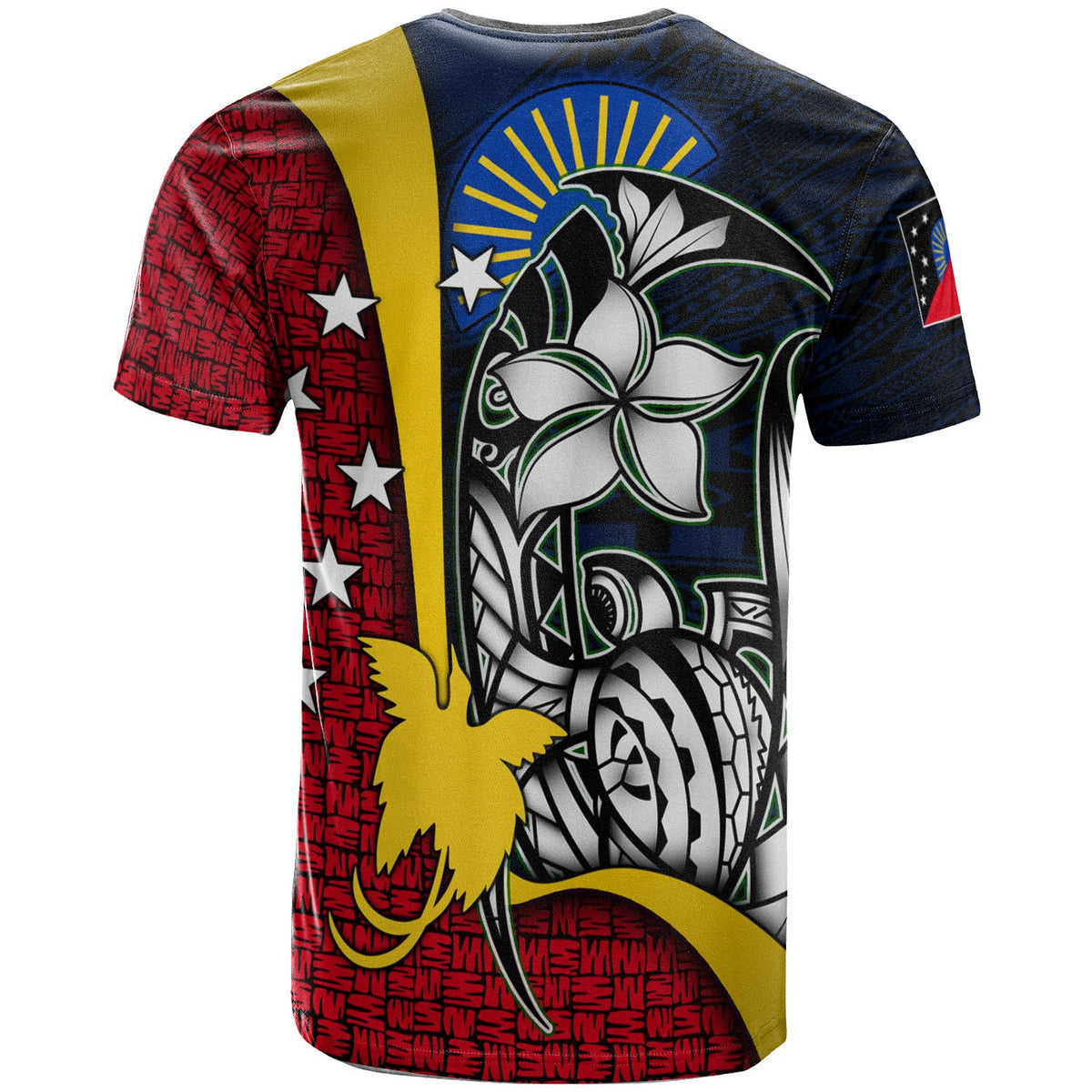 Papua New Guinea Sandaun Province T Shirt Turtle with Hook - Polynesian Pride