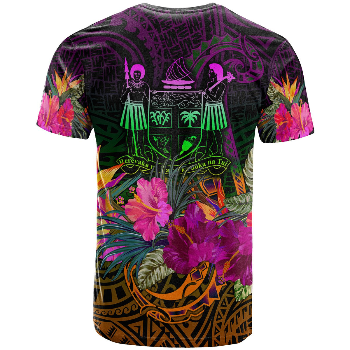 Fiji T Shirt Summer Hibiscus - Polynesian Pride