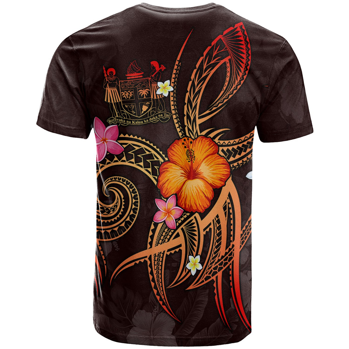 Fiji Polynesian Custom T Shirt Legend of Fiji (Red) - Polynesian Pride