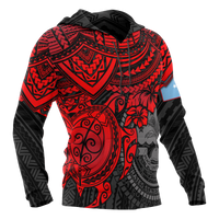 Federated States of Micronesia Hoodie Red Turtle - Polynesian Pride