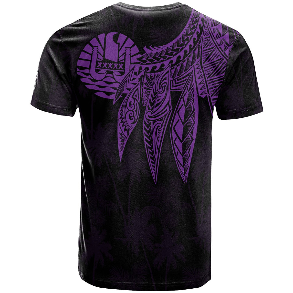 Tahiti T Shirt Polynesian Wings (Purple) - Polynesian Pride