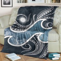 Marshall Islands Polynesian Premium Blanket - Ocean Style - Polynesian Pride