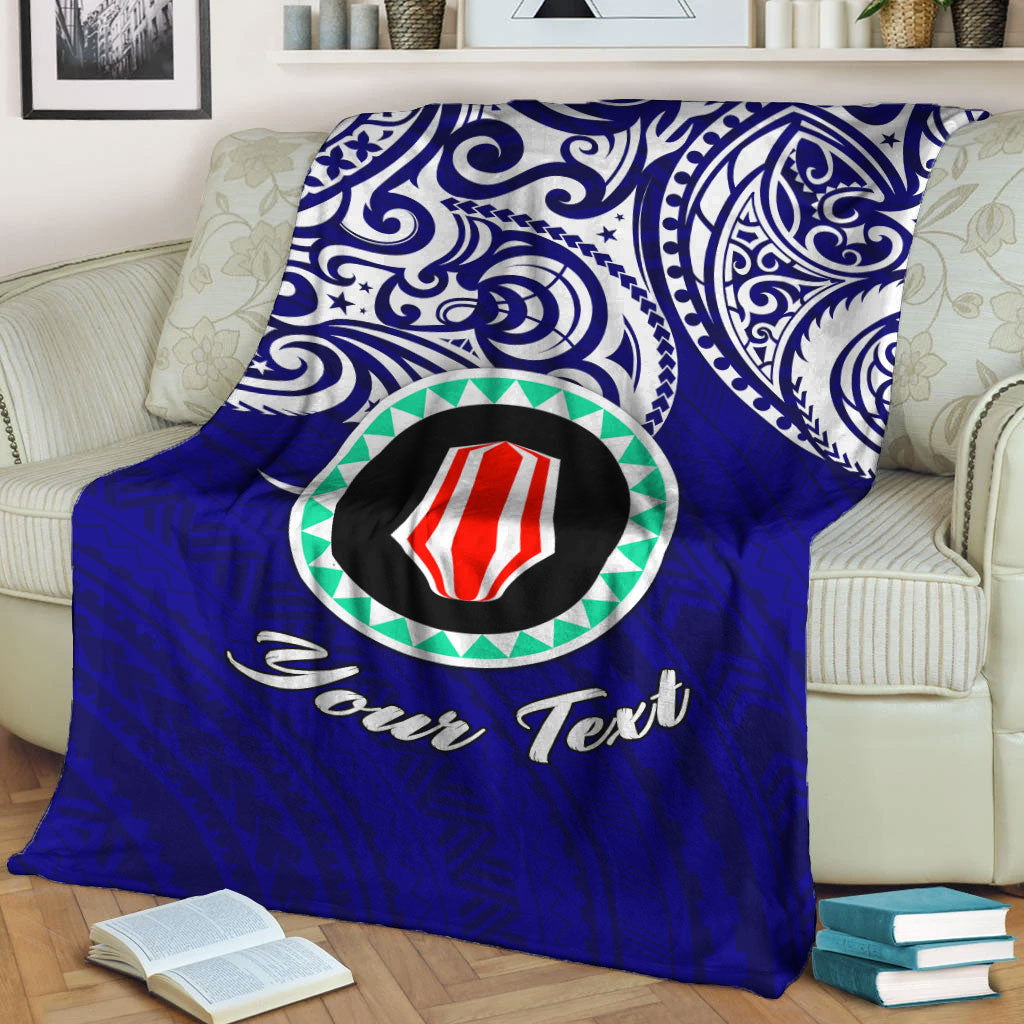 (Custom Personalised) Papua New Guinea Bougainville Pride Blanket - LT12 - Polynesian Pride