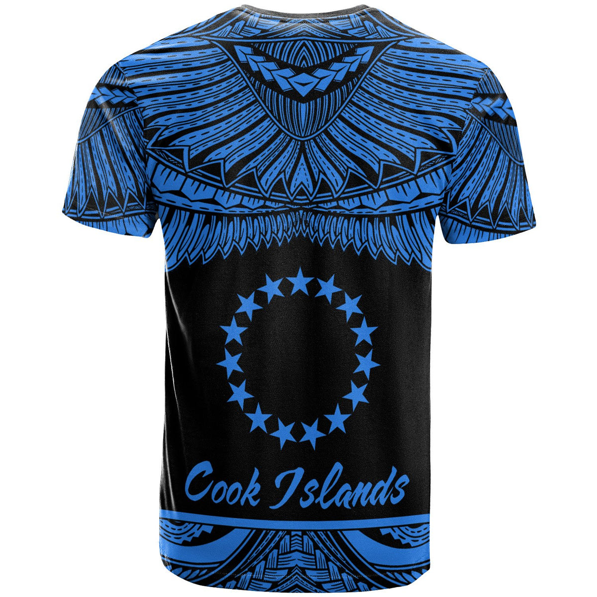 Cook Islands Polynesian Custom T Shirt Polynesian Pride Blue Version - Polynesian Pride