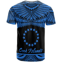 Cook Islands Polynesian Custom T Shirt Polynesian Pride Blue Version - Polynesian Pride