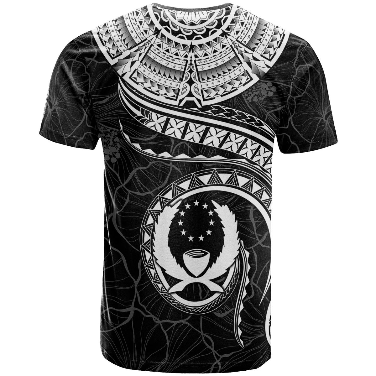 Pohnpei Polynesian T Shirt Pohnpei Waves (White) - Polynesian Pride