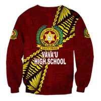 Tonga Vava'u High School Tongan Patterns Sweatshirt - LT12 - Polynesian Pride