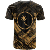 Chuuk Polynesian T Shirt Chuuk Gold Seal Camisole Hibiscus Style - Polynesian Pride