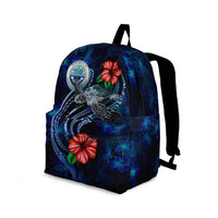 Federated States Of Micronesia BackPack - Blue Turtle Hibiscus - Polynesian Pride
