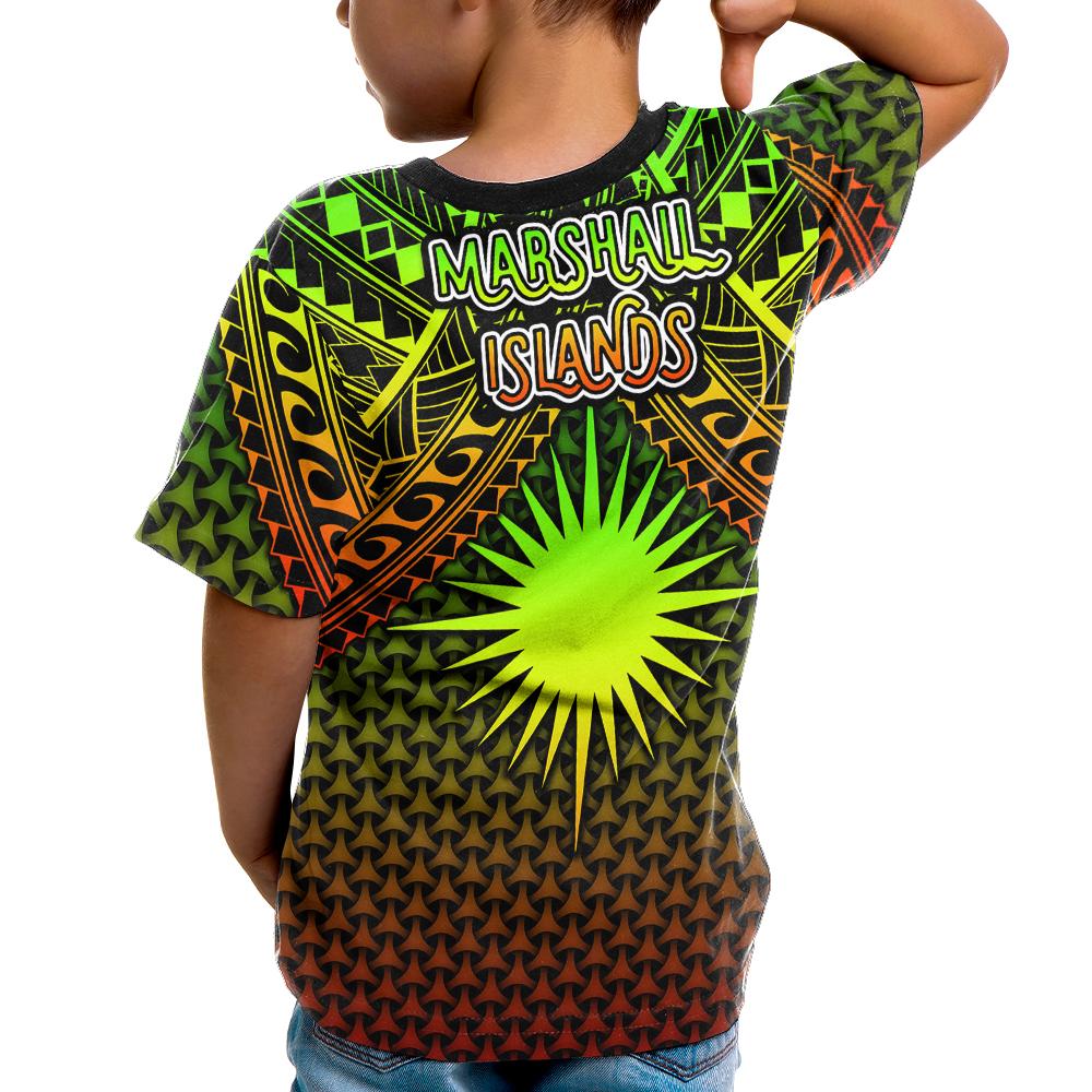 Polynesian Marshall Islands T Shirt Reggae Vintage Polynesian Patterns - Polynesian Pride