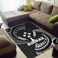 Kosrae Micronesia Area Rug - White Tribal Wave - Polynesian Pride