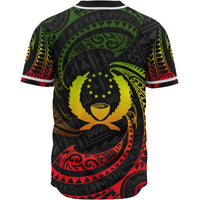 Pohnpei Polynesian Custom Personalised Baseball Shirt - Reggae Tribal Wave - Polynesian Pride