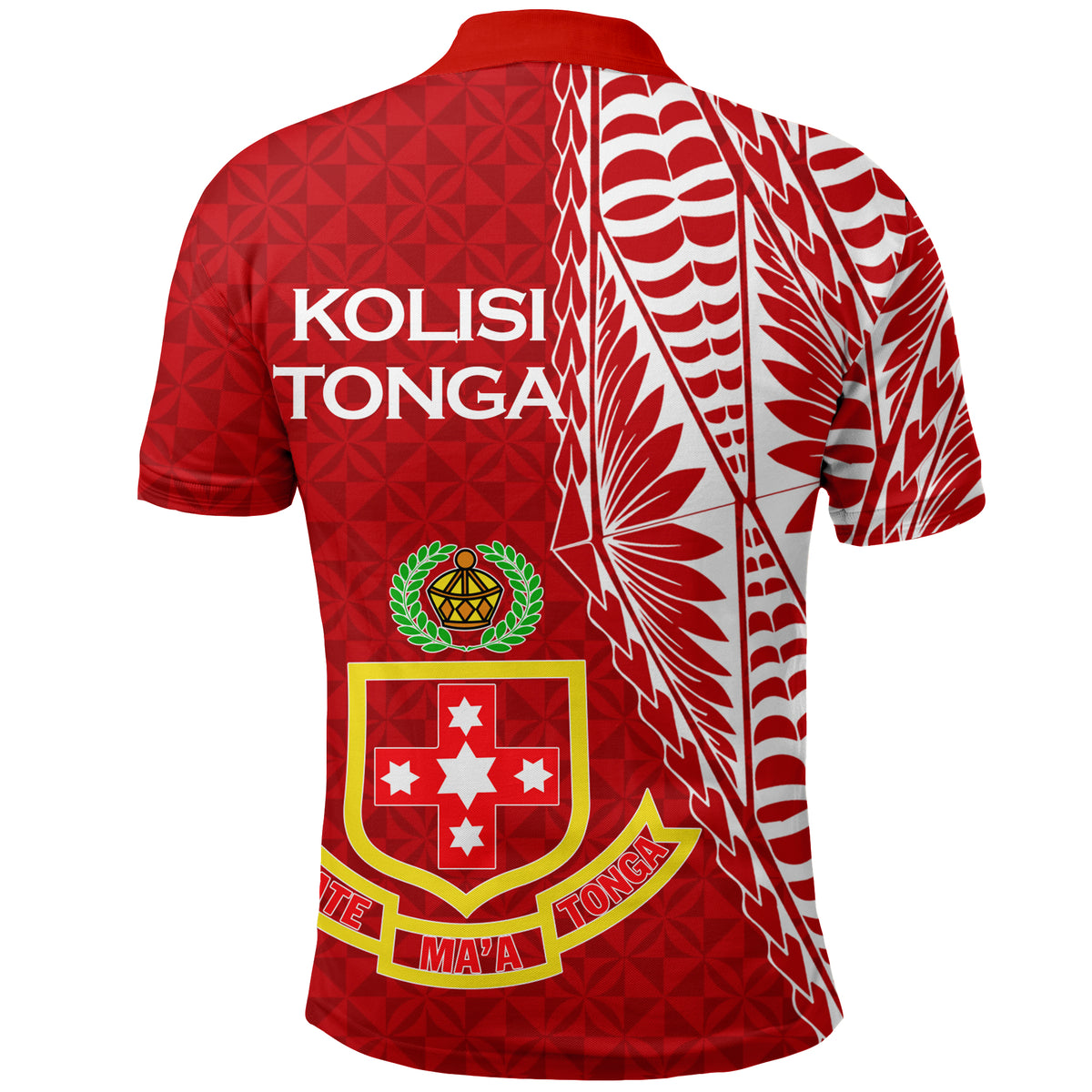 Kolisi Tonga Atele Polo Shirt Tongan Tribal LT12 - Polynesian Pride