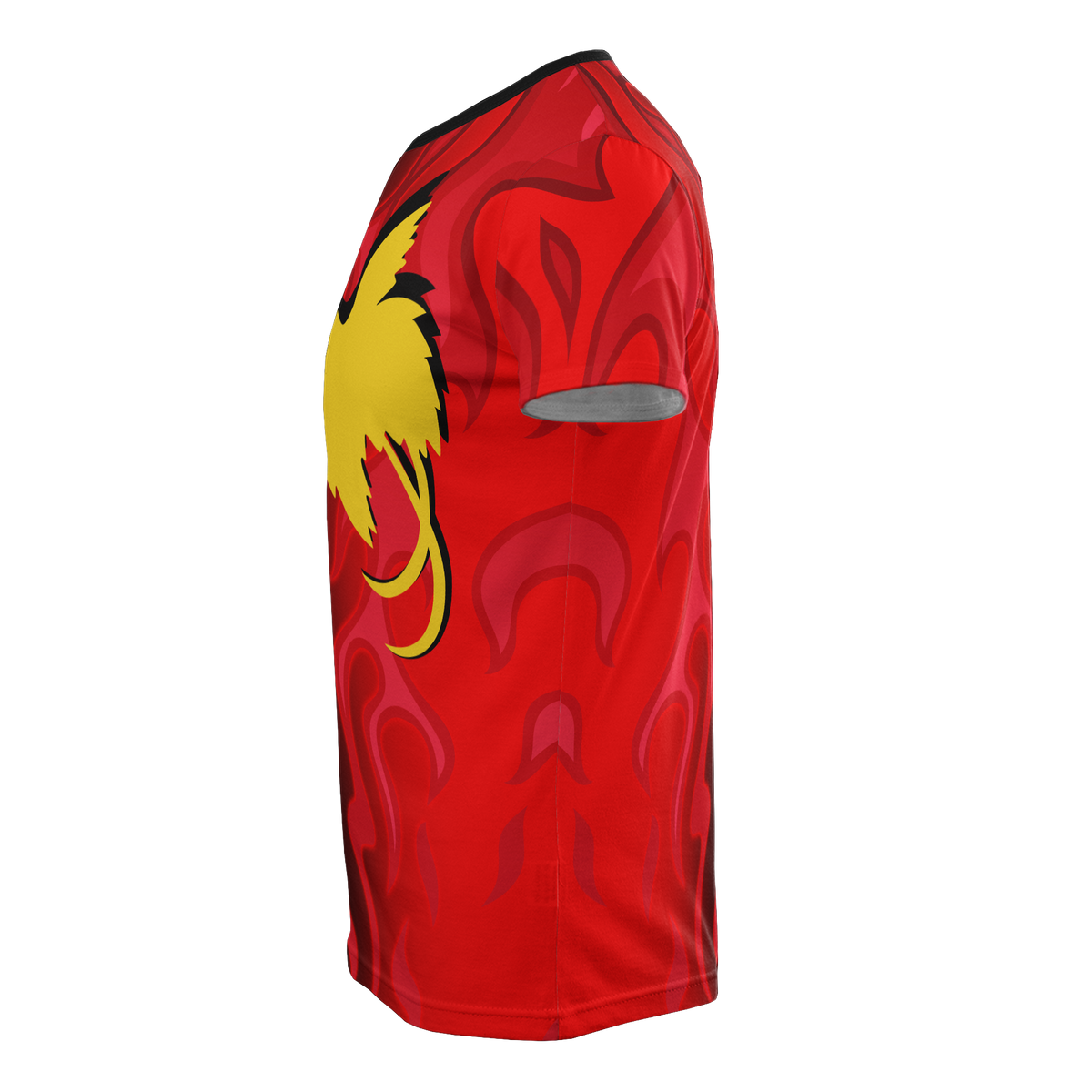 Papua New Guinea T Shirt PNG Flag Flame - Polynesian Pride