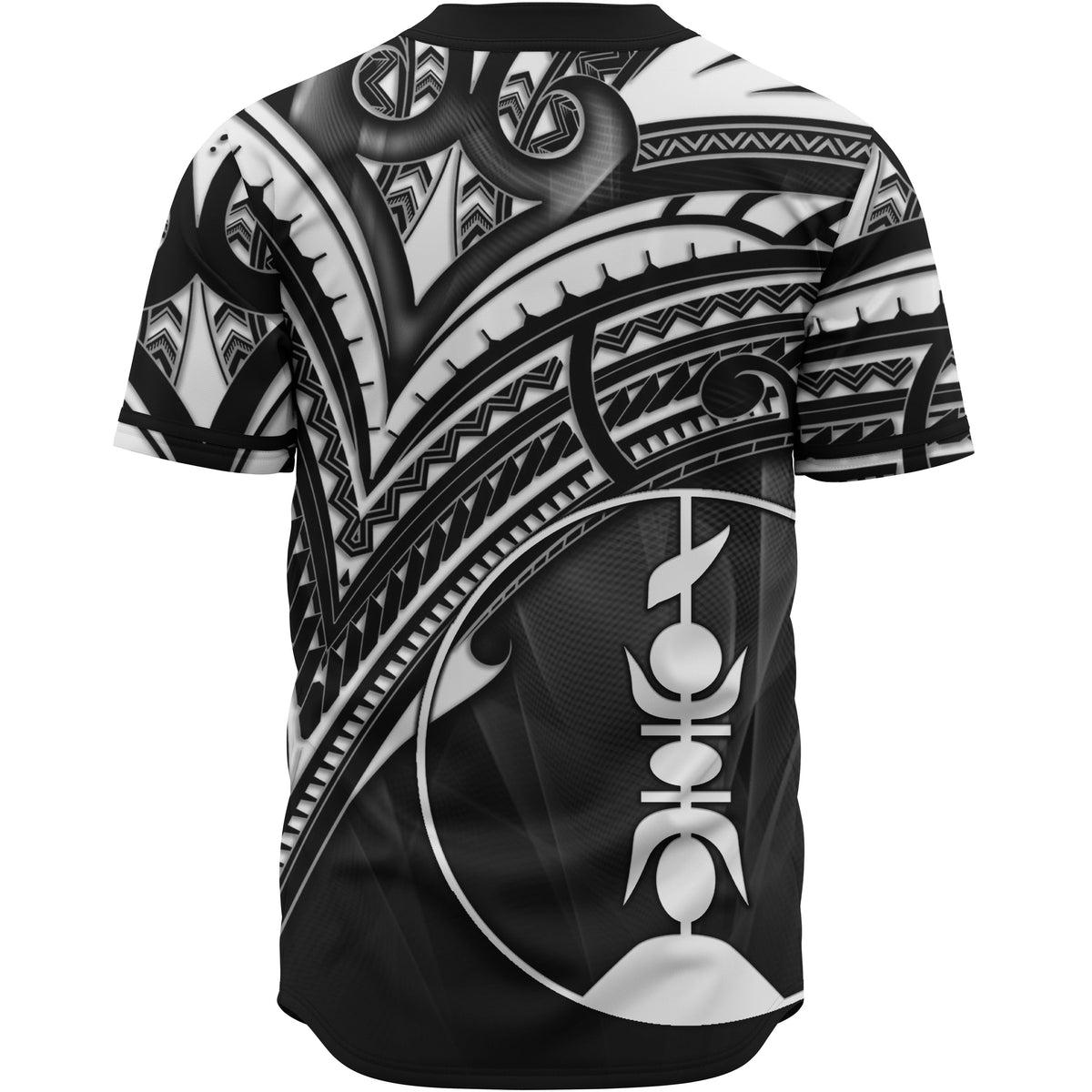 New Caledonia Baseball Shirt - White Color Cross Style - Polynesian Pride
