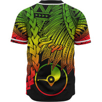Yap Polynesian Baseball Shirt - Tribal Wave Tattoo Reggae - Polynesian Pride