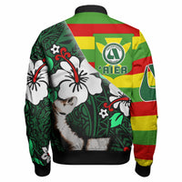 Hawaii Polynesian Patronage Bomber Jacket - 'Aiea High School Bloods In My Veins LT10 - Polynesian Pride