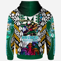 Hawaii Custom Hoodie Molokai High School SupER Farmer With Polynesian Sea Turtle and Hibiscus Tribal Patterns LT10 - Polynesian Pride
