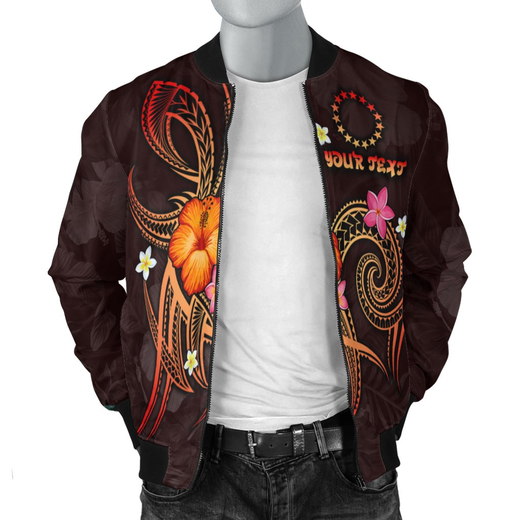 Cook Islands Polynesian Personalised Men's Bomber Jacket - Legend of Cook Islands (Red) - Polynesian Pride