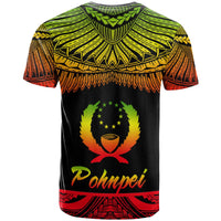 Pohnpei Polynesian Custom T Shirt Pohnpei Pride Reggae Version - Polynesian Pride
